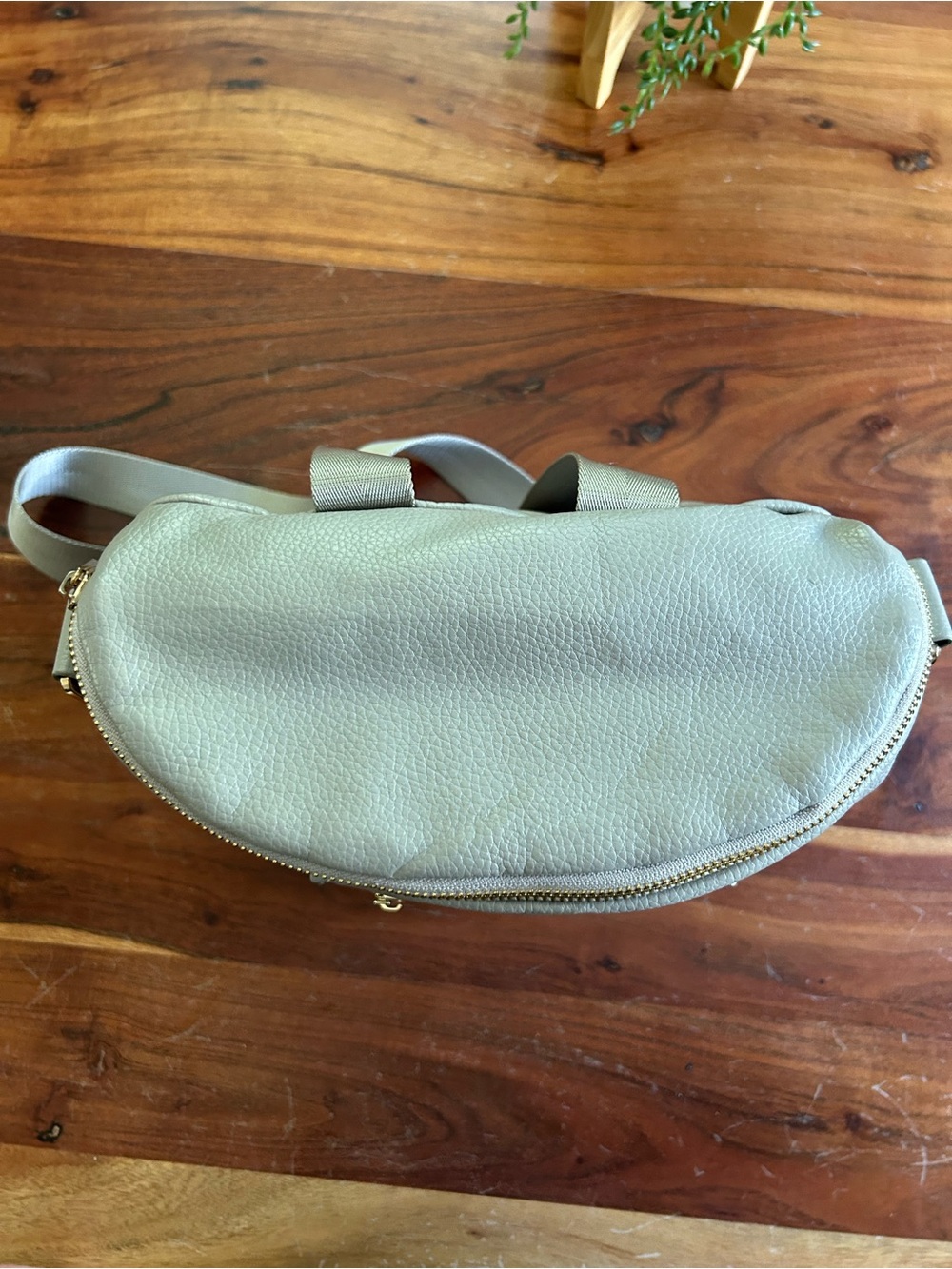 gray vegan leather convertible diaper bag by Fawn Design backpack - Picture 5 of 10